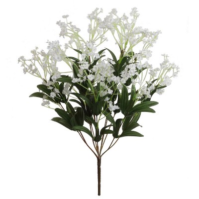 Floral Home 19" White Gypsophila Bush - 12-Piece