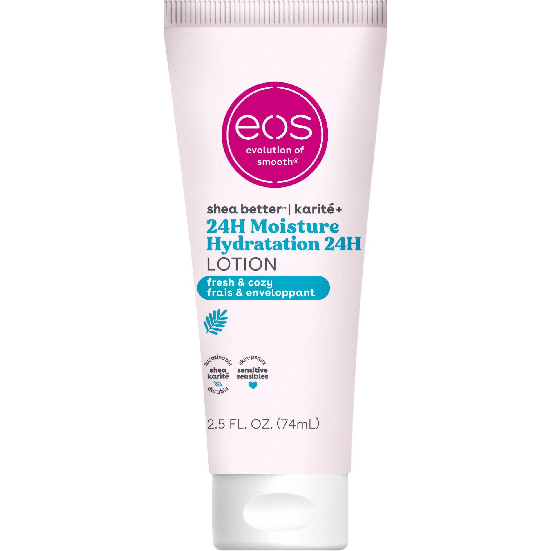 eos Mini Body Lotion - Fresh & Cozy - Travel Size - 2.5 fl oz