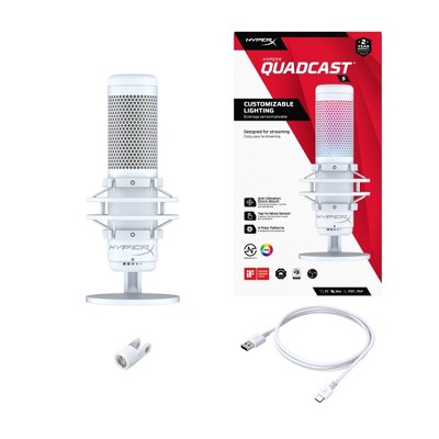 HyperX QuadCast S RGB USB Condenser Microphone for PC/PlayStation 4 - White_4