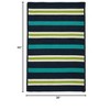Colonial Mills Painter Stripe Braided Rug, Navy Waves 3'x5', Rectangle Shape - 2 of 2