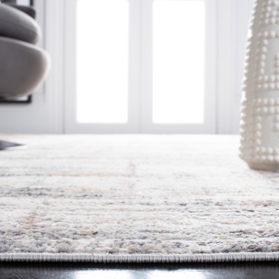 Amelia Grey and Gold Abstract Flat Woven Runner Rug