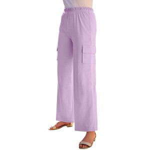 Roaman's Soft Knit Cargo Pants - 1 of 2