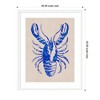 Kate and Laurel Framed Art Lobster by Nikita Jariwala, 35x43, Oliver White Narrow - 2 of 4