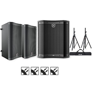 Harbinger VARI V2410 10" Powered Speakers Package With VS12 12" Subwoofer, Stands & Cables, 10" Mains - 1 of 4