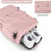 HTUTWOO Travel Backpack For Women Men, Weekender Trips Sports Travel Essentials,With USB Charging Port & Shoe Pouch Laptop Compartment, Back to School - 4 of 4