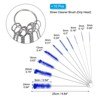 Unique Bargains Flexible Durable Stainless Steel Nylon Tube Cleaning Brush 10 Pcs - 2 of 4