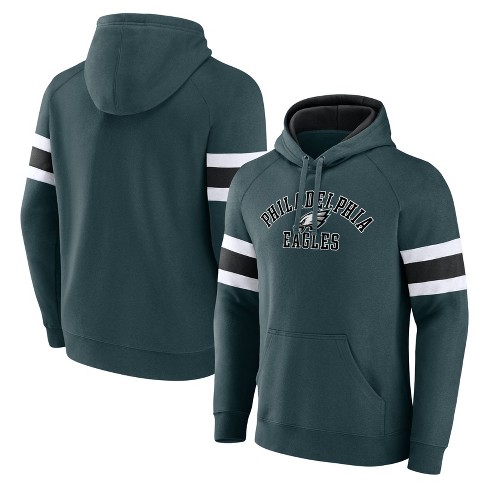 NFL Philadelphia Eagles Men's Gray Full Back Run Long Sleeve Lightweight  Hooded Sweatshirt - S