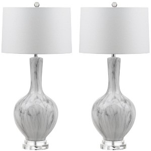 Griffith Table Lamp (Set of 2) - 33.75 Inch Height - TBL4061 - Charcoal - Safavieh - 1 of 4