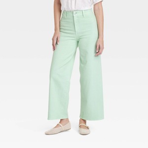 Women's High-Rise Sailor Wide Leg Ankle Jeans - Universal Thread™ - 1 of 4