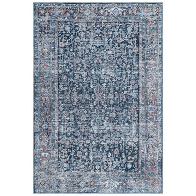 Everwash Callaghan Edith Distressed Vintage Machine Washable Area Rug ...