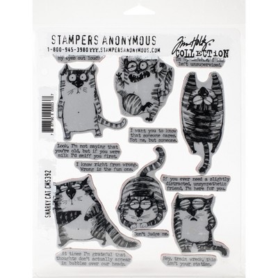 Tim Holtz Cling Stamps 7"X8.5"