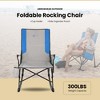 ARROWHEAD OUTDOOR Foldable Rocking Camp Chair with Large Cup Holder, Side Pocket, Space-Saving Folding, Enhanced Swinging Rocker for Camping, Fishing, - 2 of 4