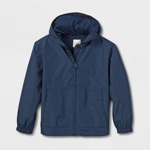 Navy windbreaker best sale