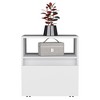 NicBex Contemporary Nightstand with Wheels Modern Bedside Table with Storage Drawer and Shelf for Bedroom, Living Room - 2 of 4