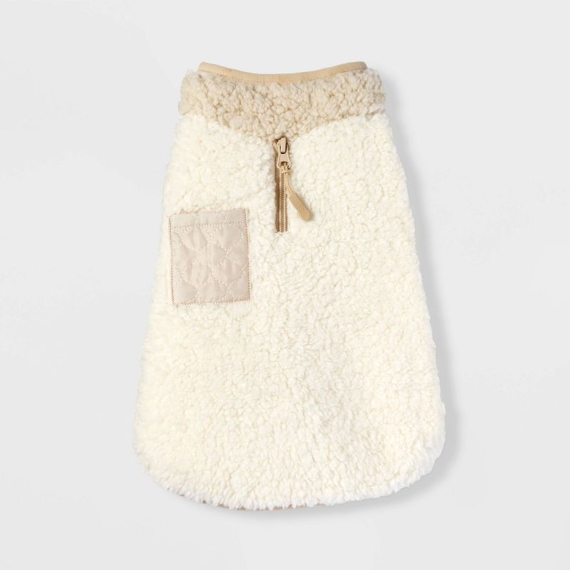 Faux Shearling Dog Vest - Cream - Boots & Barkley™, 3 of 11