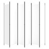 vidaXL 6-Panel Room Divider - Versatile 118.1”x86.6” Space Divider, Made of Durable 100% Polyester Fabric, Foldable Design for Easy Storage, White - 4 of 4