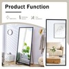 FURNIinspire Full Length Mirrors Floor Standing Wall Mirror, Bedroom Foyer Clothing Store Wall Mounted Mirror, Wooden Frame Square Black 31.5"*71" - 3 of 4