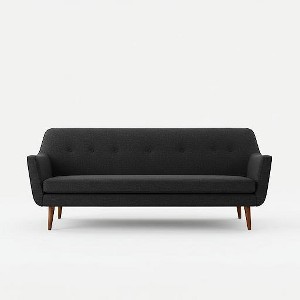Rennnsan Mid-Century Modern Sofa in Black and Gray - 1 of 1