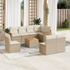 vidaXL Garden Sofa Set Beige - 2 of 4