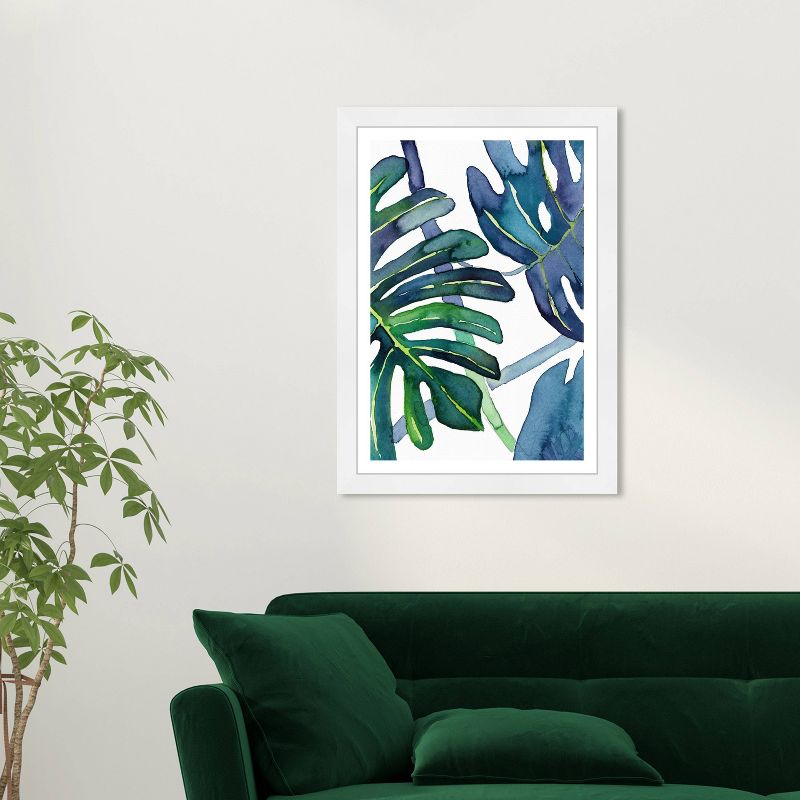 13&#34; x 19&#34; Ferns Floral and Botanical Framed Wall Art Blue - Wynwood Studio, 5 of 6