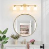 POWLIG Modern Vanity Light - Dimmable Bathroom Wall Sconce with Milky White Glass Shades - 4 of 4