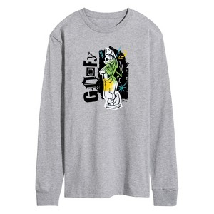 Men's - Disney - Goofy Punk Long Sleeve Graphic T-Shirt - 1 of 4