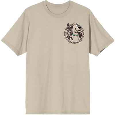 Scooby Doo Bonsai Tree Front & Back Art Adult Pelican Crew Neck Short Sleeve T-shirt