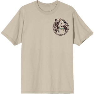 Scooby Doo Bonsai Tree Front & Back Art Adult Pelican Crew Neck Short Sleeve T-shirt - 1 of 4