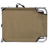 VidaXL Folding Sun Lounger with Canopy Taupe Aluminum - 4 of 4