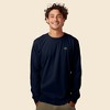 Dalix UFO Embroidered Cotton Classic Fit Long Sleeve Crewneck Tee Shirt Mens - 2 of 4