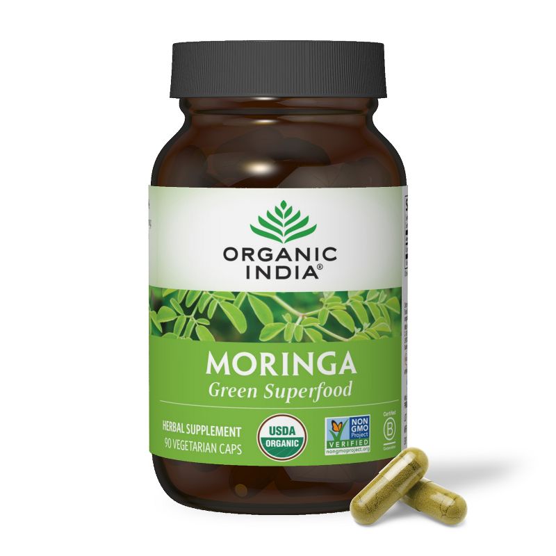 ORGANIC INDIA Moringa Herbal Supplement, 1 of 4