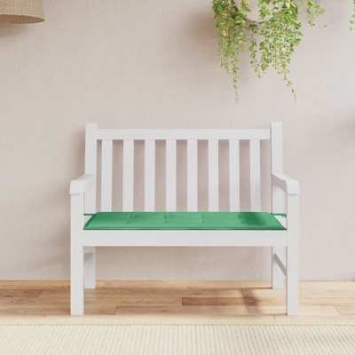 vidaXL Garden Bench Cushion Green 39.4 in.x19.7 in.x1.2 in. Oxford Fabric