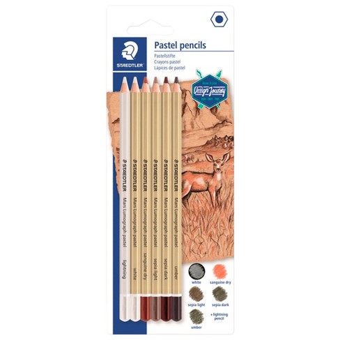 Staedtler Mars Lumograph Pastel Drawing Pencils, Assorted Colors