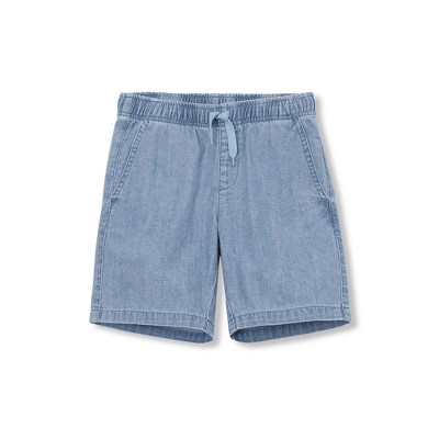 Lands' End Kids Pull On Chambray Elastic Waist Shorts