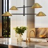 Rennnsan Theorica 40" W 4 -Light Dimmable Industrial Tiered Kitchen Island Pendant in Brass & Gold - 2 of 4