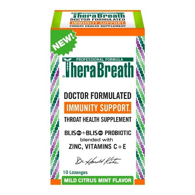 TheraBreath Immunity Support Throat Health Supplement - Citrus Mint - 10 fl oz