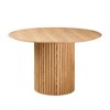 GDFStudio Clea Mid-Century Modern Wooden Round Dining Table - 3 of 4