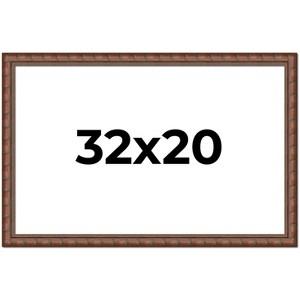 PosterPalooza | 32x20 Modern Bamboo Picture Frame, UV Acrylic, 5 Finishes - 1 of 4