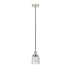 Bell - 1 Light Cord Hung Mini Pendant In Modern Style-9.5 Inches Tall and 5 Inches Wide - 1 of 1