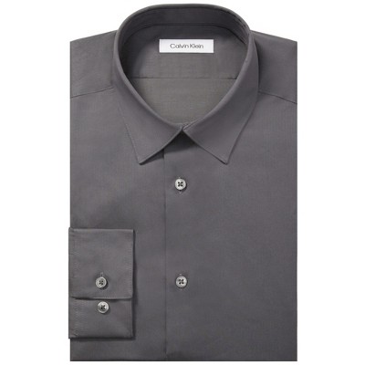 Calvin Klein Mens Steel Stain Shield Button Down Dress Shirt