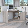 PAGED L Shaped Home Office Desk Morden Writing Desk with 2 Open Shelves and Storage Cabinet for Office, Study - 2 of 4