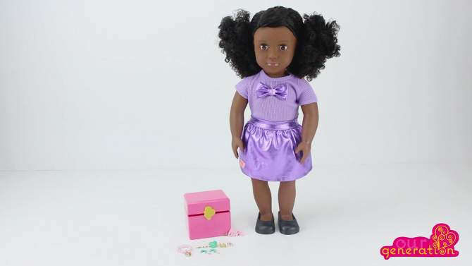 Our Generation Tiffany 18&#34; Jewelry Doll, 2 of 8, play video