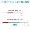 Unique Bargains Stainless Steel Portable Telescopic Flag Pole 2 Pcs - 2 of 4