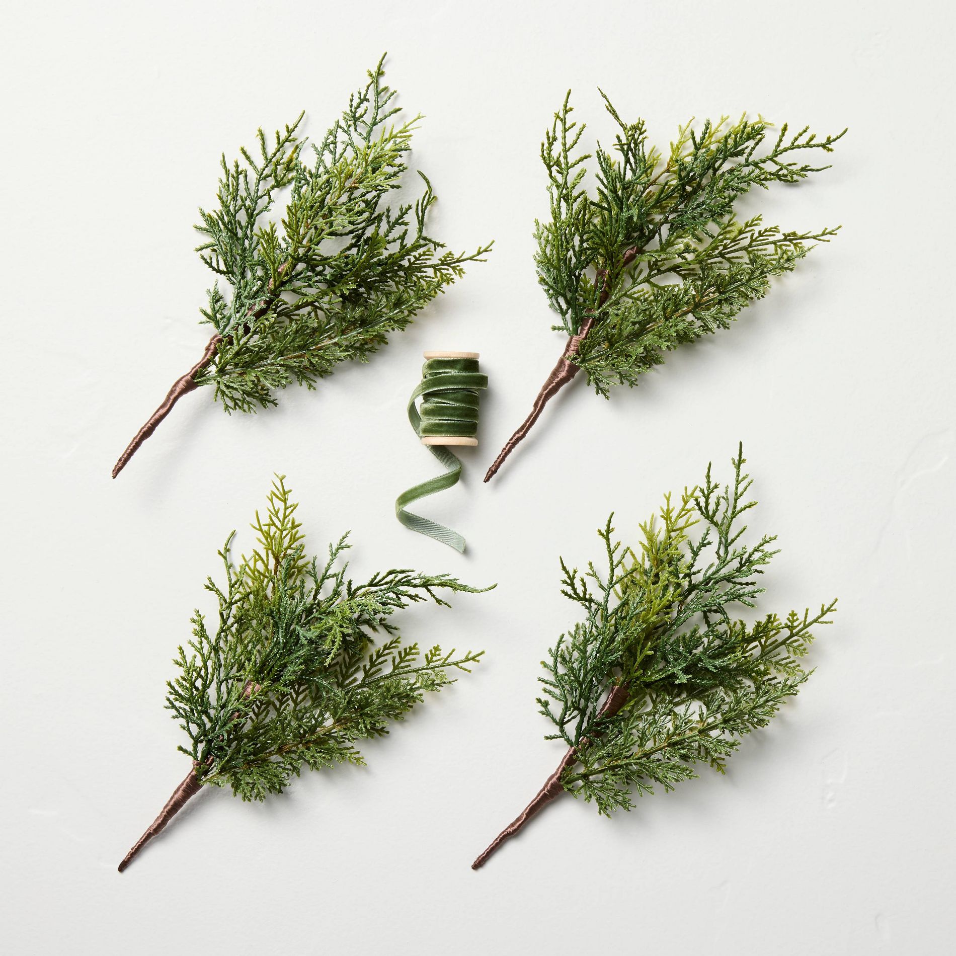 4ct 10.5" Greenery Sprig Gift Topper - Hearth & Hand™ with Magnolia