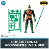 DC Comics Batman Ninja Strike 6-Inch 3-Pack Battle Set with Batman Robin Joker Figures and Pop-Out Ninja Accessories for Kids Ages 3 and Up - 2 of 4