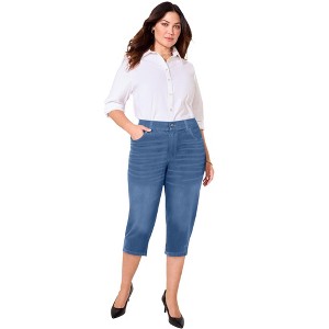 Catherines Petite Right Fit Curvy Jean Capri - 1 of 2