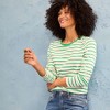 Lands' End Women's Relaxed Supima Cotton Long Sleeve Crew Neck T-Shirt - 4 of 4