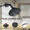 WOWOW Single Handle 5-Spray Shower Faucet 1.8 GPM with Tub Spout in Brushed Nickel - 4 of 4