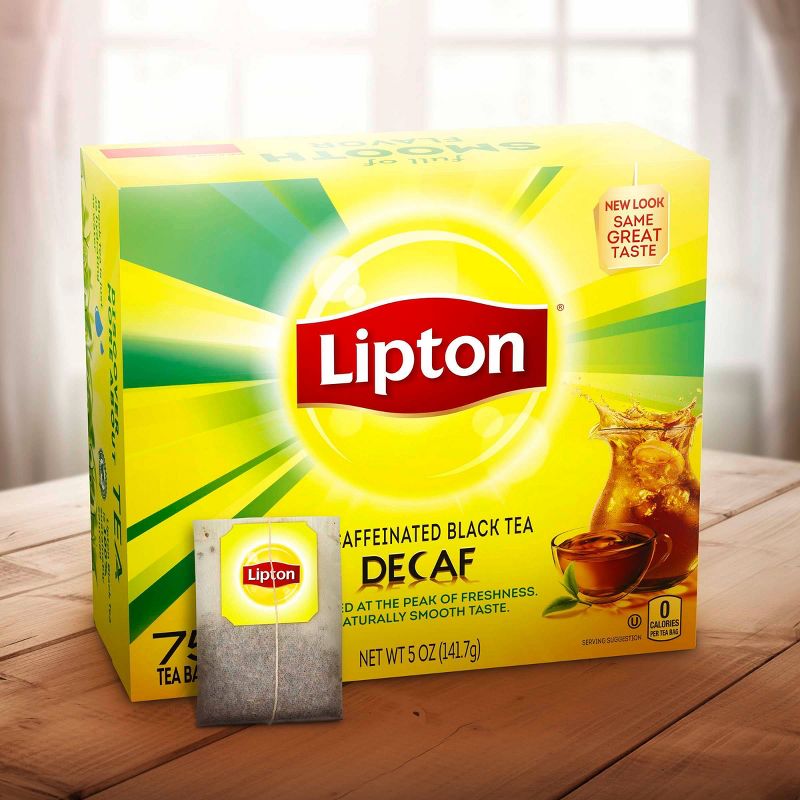 Lipton Decaffeinated Black Tea Bags - 75ct, 5 of 10