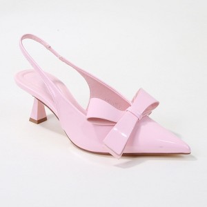 Berness Women's Calliope Patent Slingback Kitten Heels - 1 of 4